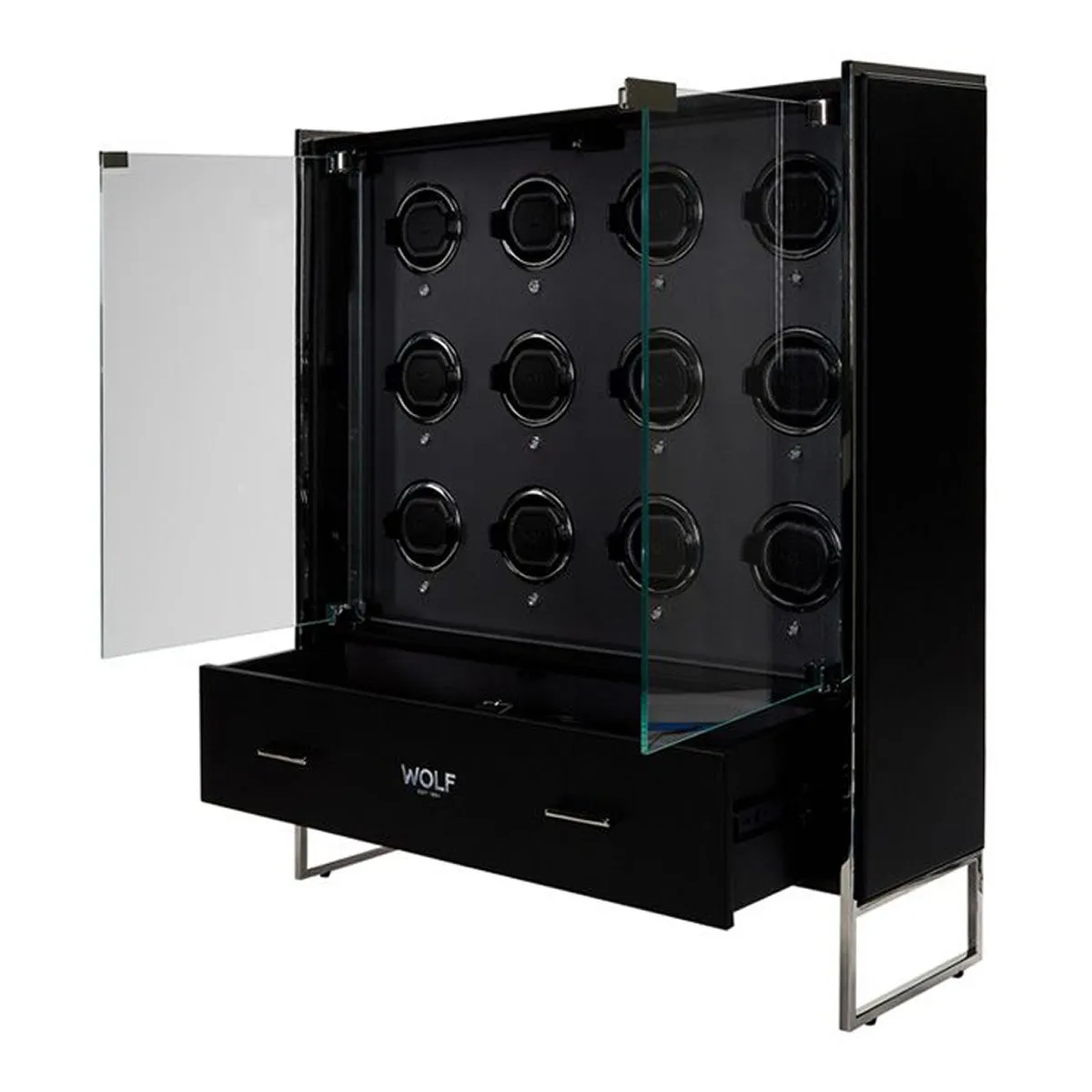 Wolf Viceroy 12 Piece Watch Winder Cabinet
