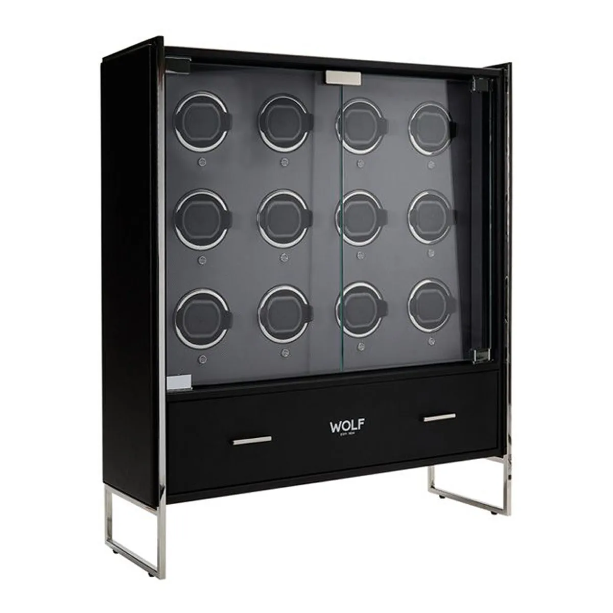 Wolf Viceroy 12 Piece Watch Winder Cabinet